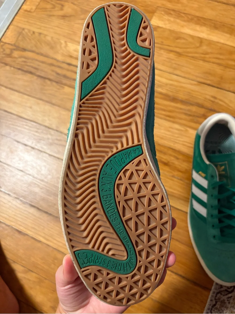 adidas Green Suede Low-Top Sneakers
